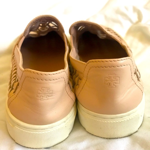 Tory Burch Huarache blush/beige woven slip on - Picture 2 of 5